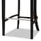 Baxton Studio Chloe Modern and Contemporary Navy Blue Velvet and Dark Brown Finished Wood 2-Piece Bar Stool Set 181-11008-Zoro - alternate 3
